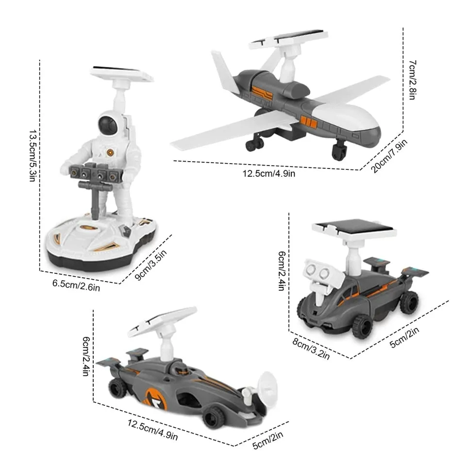 DIY 4in1 Solar Power Space Exploration Fleet Experiment Kit - 033