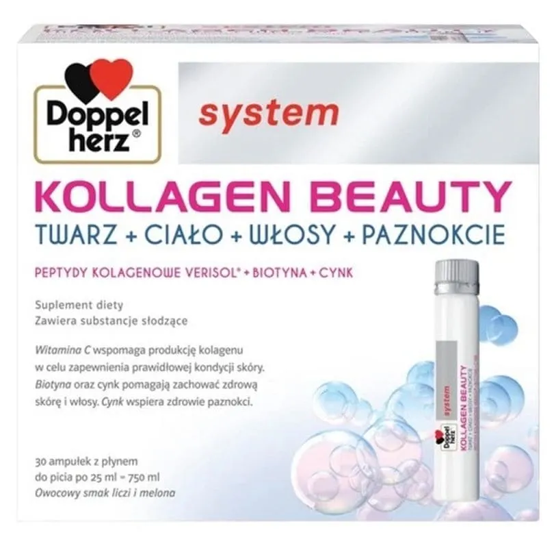 Doppelherz System Kollagen Beauty 30 ampoules x 25 ml