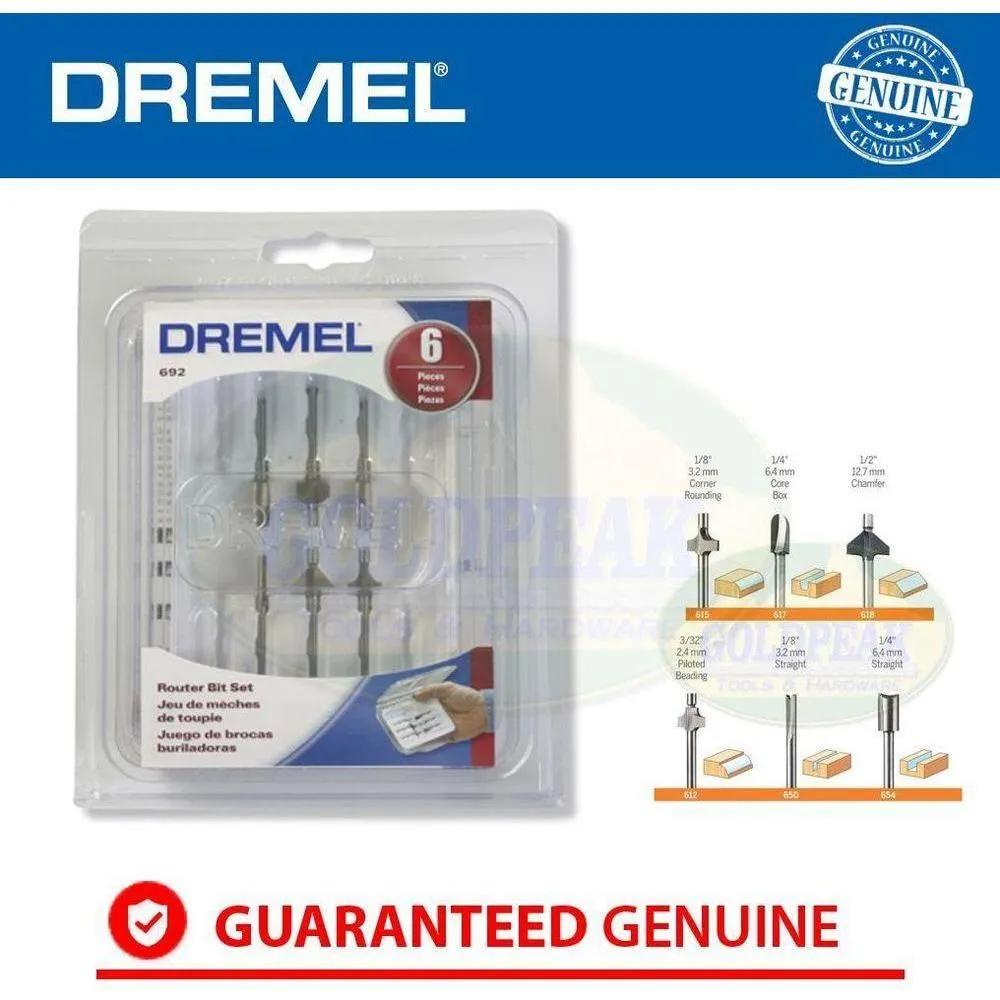 Dremel 692 Router Bit Set