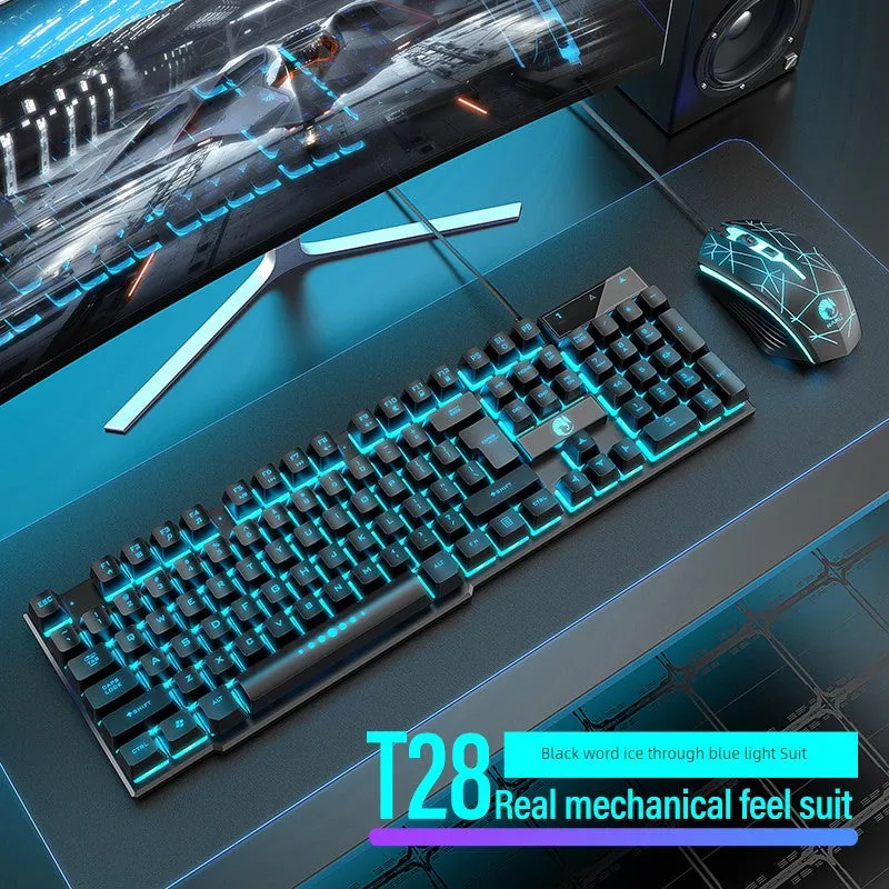 E-Sports Machinery Feel Wired USB Keyboard and Mouse