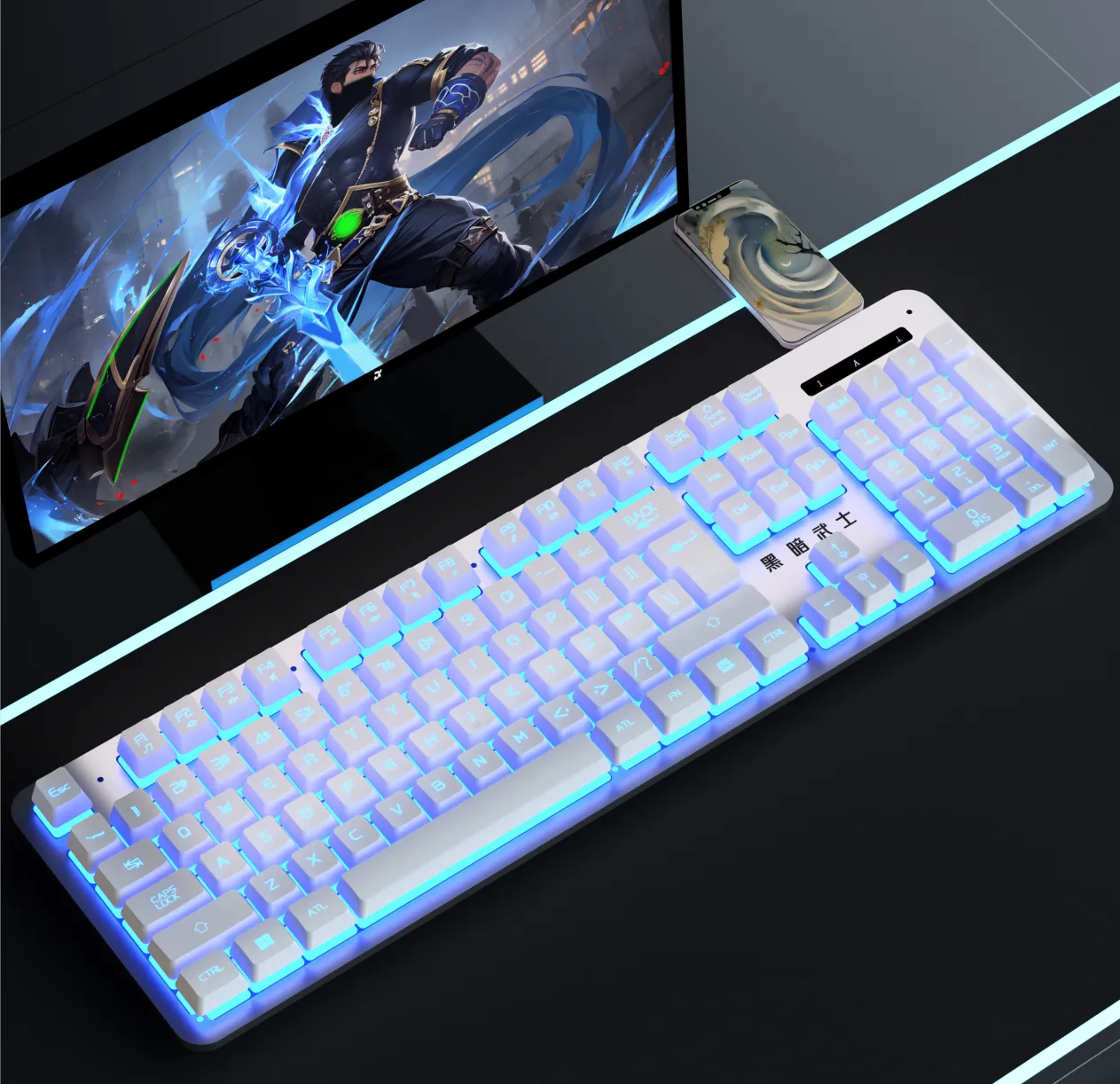 E-Sports Machinery Feel Wired USB Keyboard and Mouse