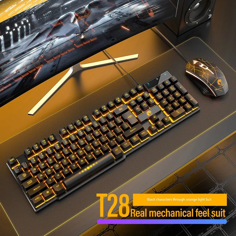 E-Sports Machinery Feel Wired USB Keyboard and Mouse