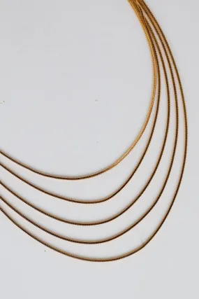 Emily Gold Layered Chain Necklace