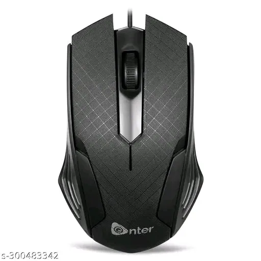 Enter Cursor Wired Optical Mouse - Sleek  Durable for Desktop Use