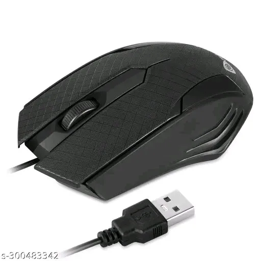 Enter Cursor Wired Optical Mouse - Sleek  Durable for Desktop Use