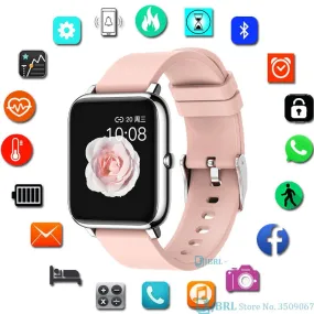 Fashion Full Touch SmartWatch Square Women Sport Watch Electronic Ladies Wrist Watch For Andriod Ios Smart Clock Smart watch