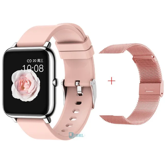 Fashion Full Touch SmartWatch Square Women Sport Watch Electronic Ladies Wrist Watch For Andriod Ios Smart Clock Smart watch