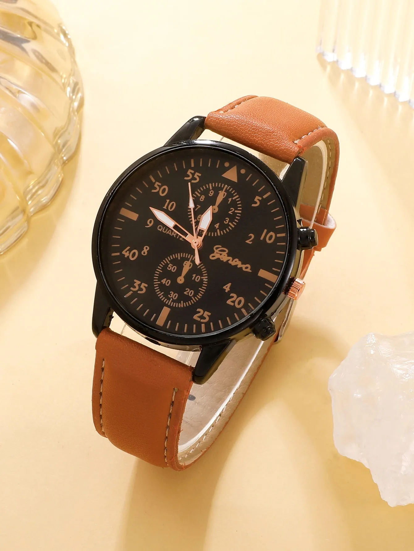 Fashion Men's Sports Watches Man Business Quartz Wristwatch 5pcs/Set