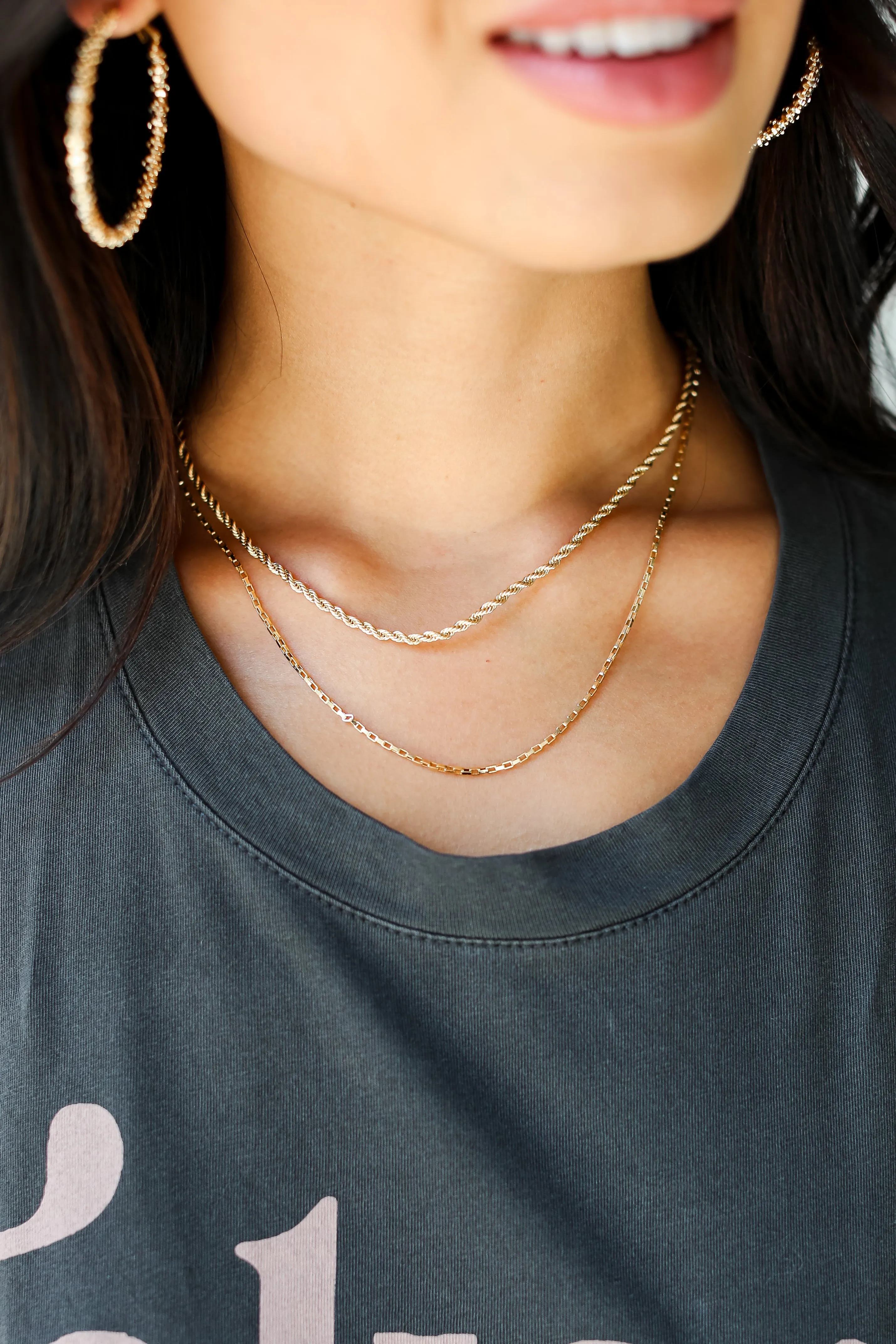 FINAL SALE - Natalia Gold Layered Chain Necklace