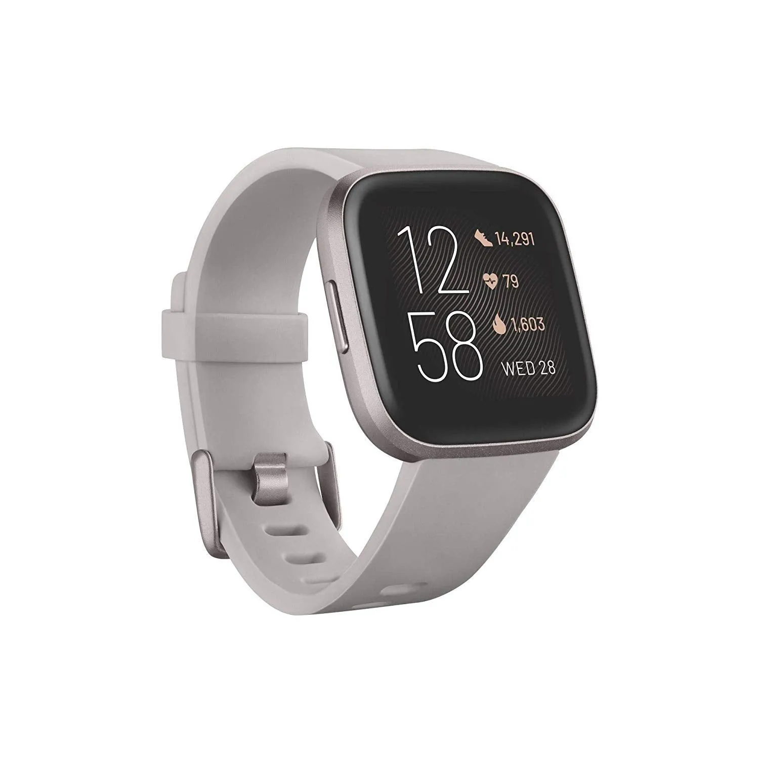 Fitbit FB507GYSR-FRCJK Versa 2 Smartwatch, Mist /Stone Grey