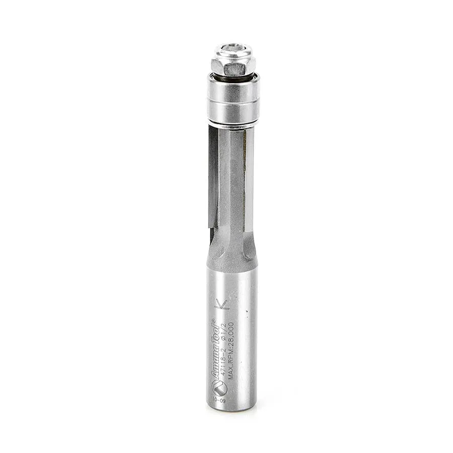 Flush Trim Router Bit | 1⁄2 Dia x 1" x 1⁄2 Shank | 3 Flute | 47118-2 | 738685091180