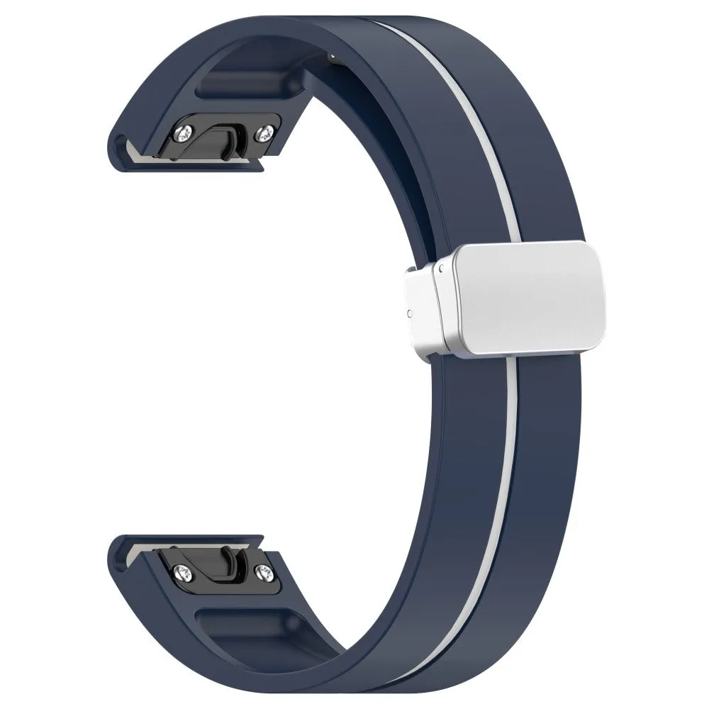 Garmin D2 Air silicone wristband with magnetic clasp (joint circumference: 170-220mm) - Blue / White