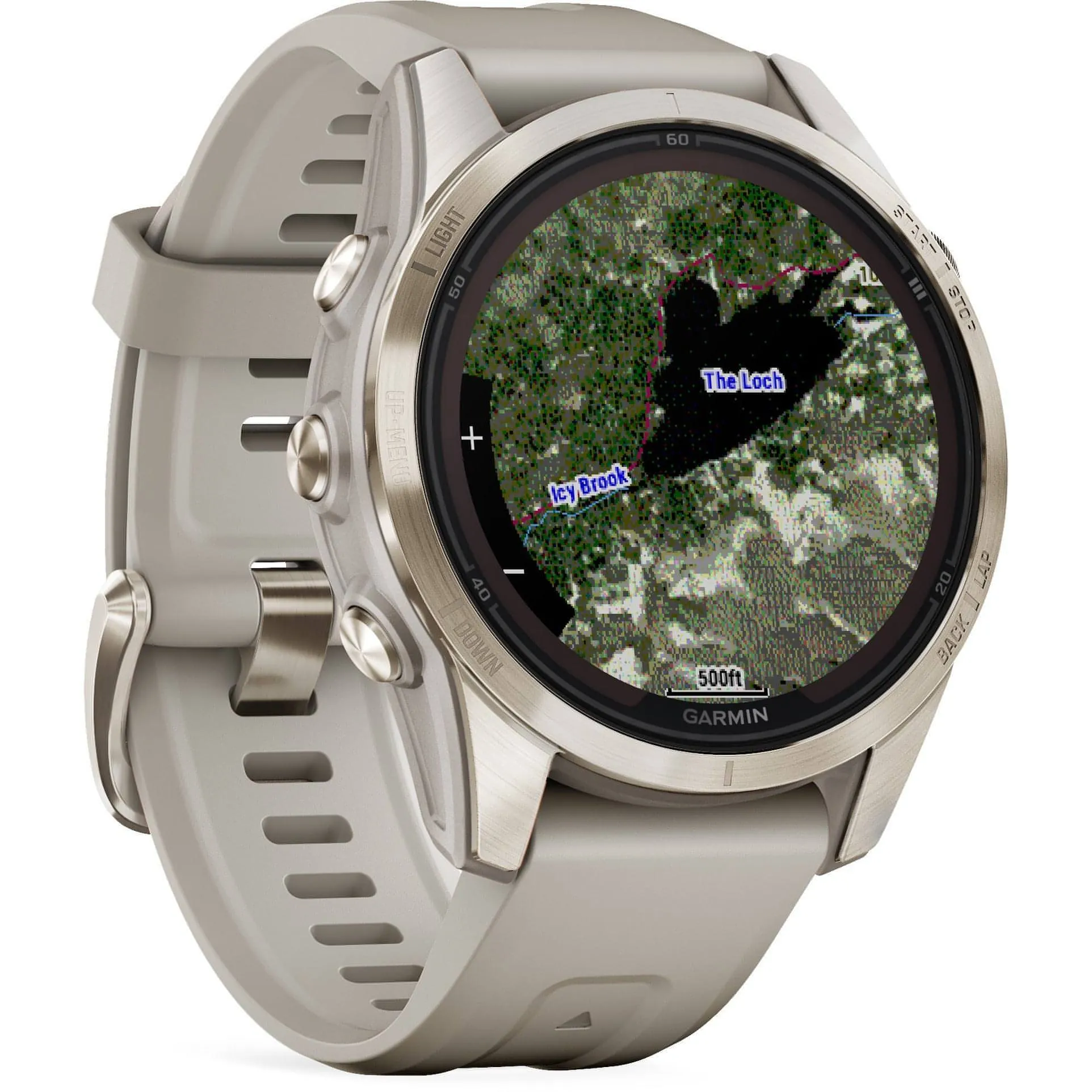 Garmin Fenix 7S Pro Sapphire Solar HRM With GPS Multisport Watch - Cream