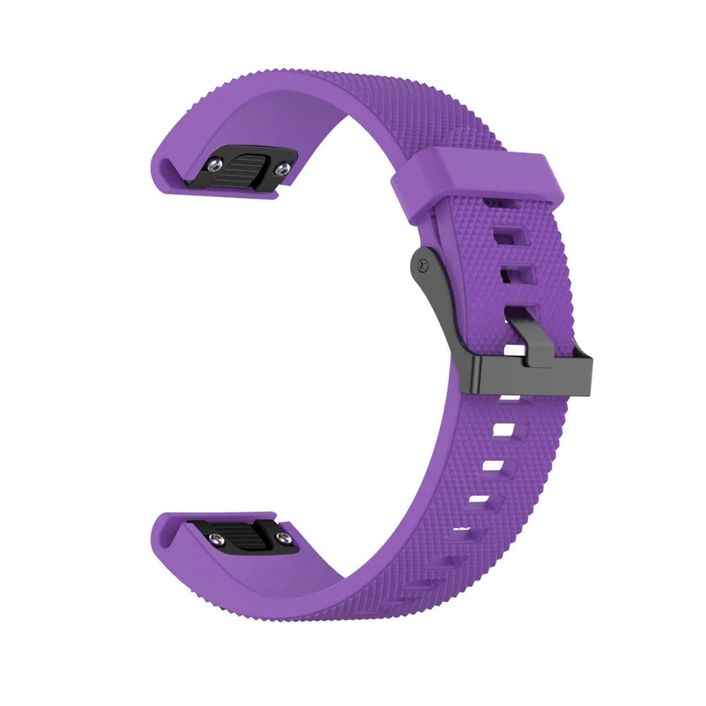 Garmin Fenix 7S silicone sports bracelet with quick-release fastener (joint circumference: 160-210 mm) - Purple