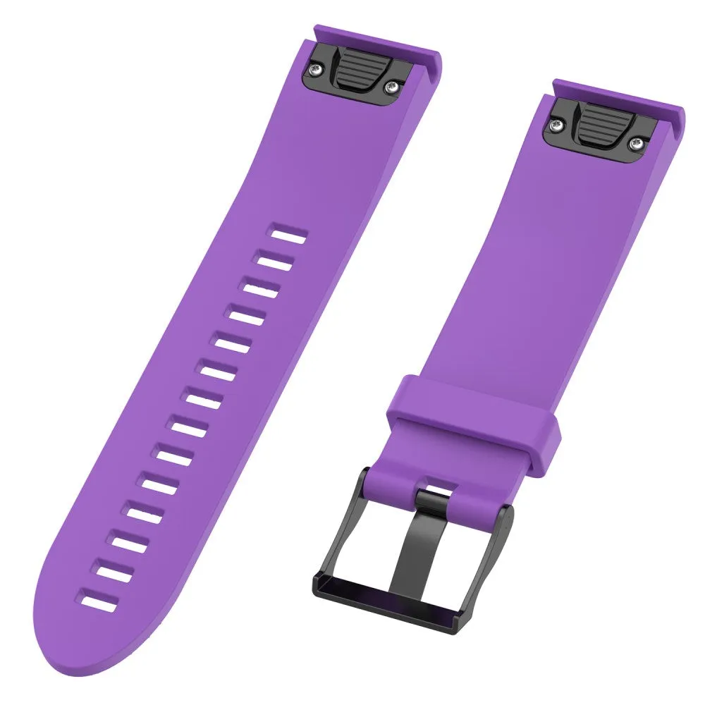 Garmin Fenix 7S silicone sports bracelet with quick-release fastener (joint circumference: 160-210 mm) - Purple