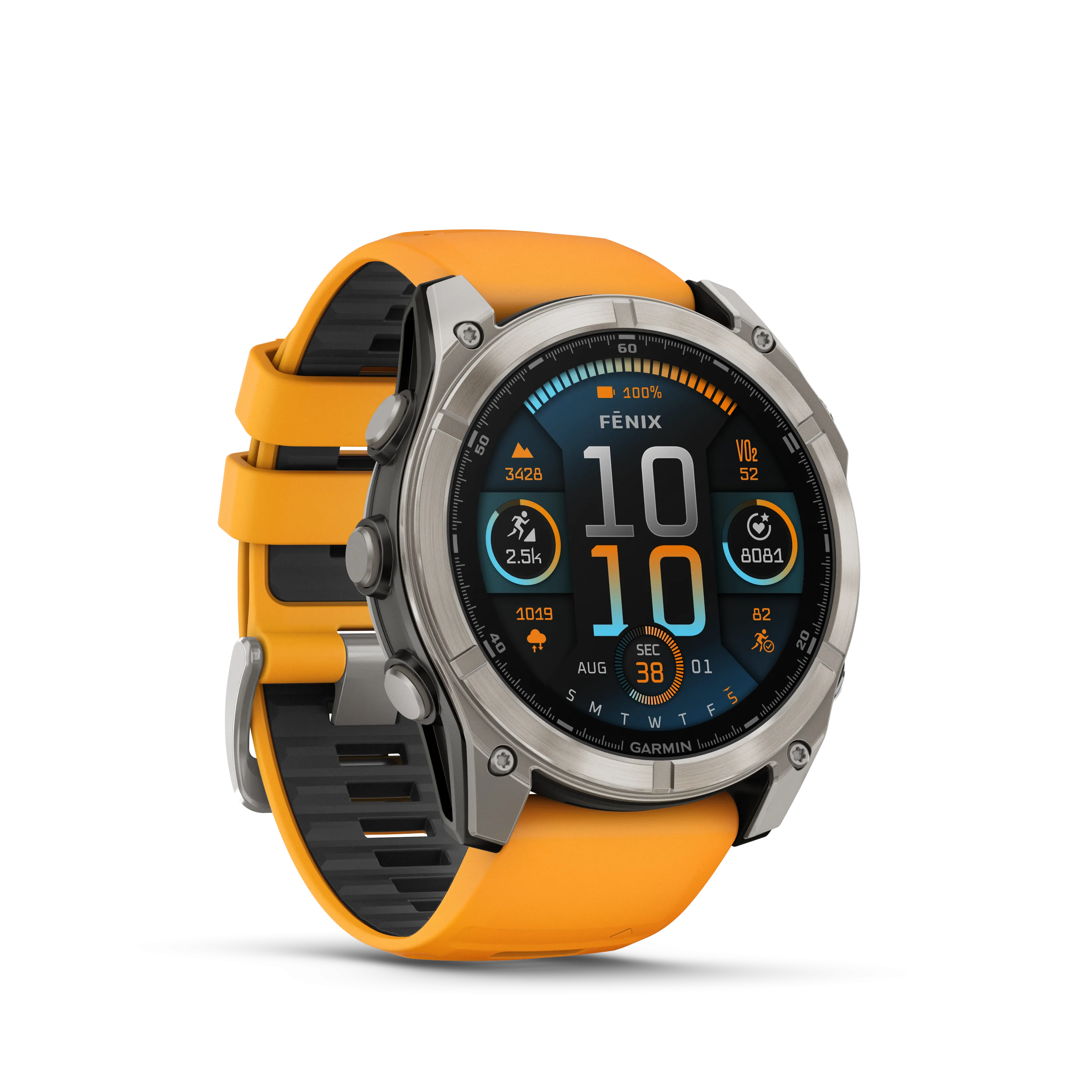 GARMIN fēnix® 8 - 51MM - AMOLED, SAPPHIRE - SPARK ORANGE/GRAPHITE