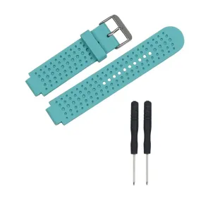 Garmin Forerunner 25 men soft silicone watchband - Cyan