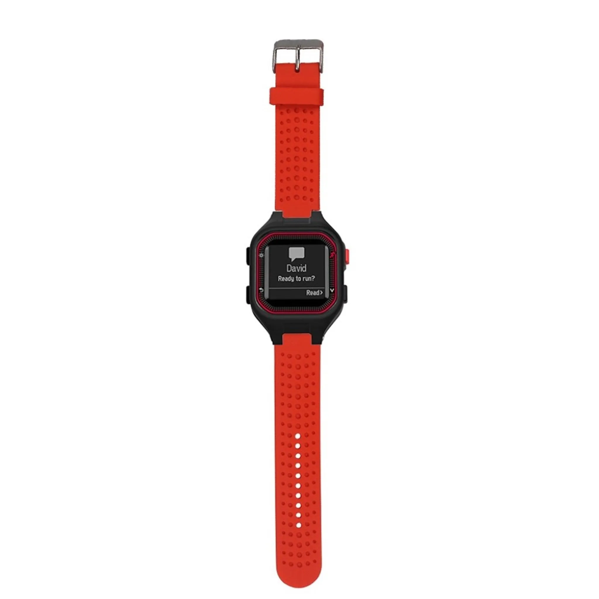 Garmin Forerunner 25 men soft silicone watchband - Red