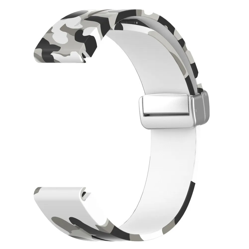 Garmin Instinct 2S Camo Edition Silicone Sports Bracelet with Magnetic Clasp - Camouflage / White