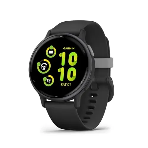 Garmin vívoactive 5, Health and Fitness GPS Smartwatch, AMOLED Display, Up to 11 Days of Battery, Black