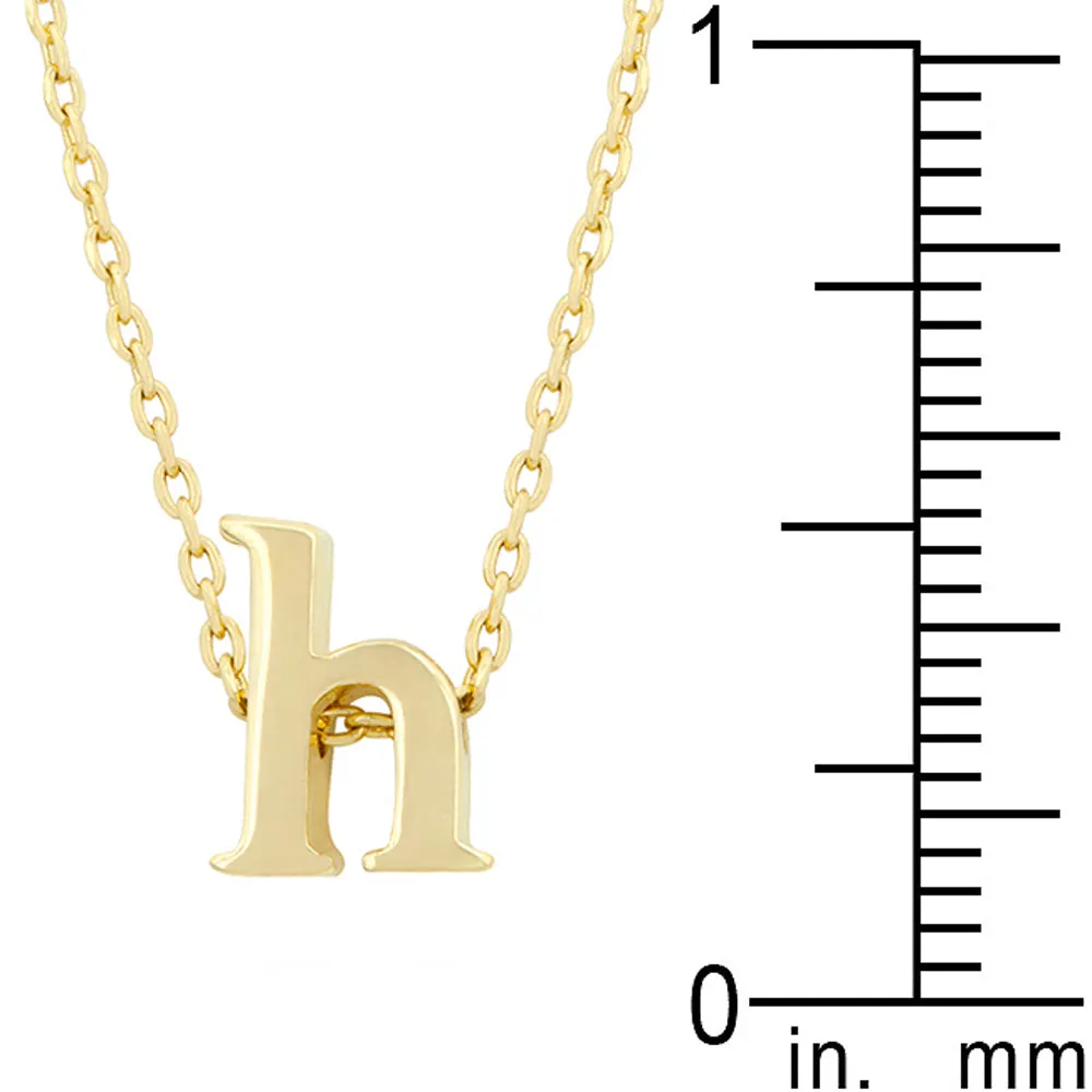 Golden Initial H Pendant