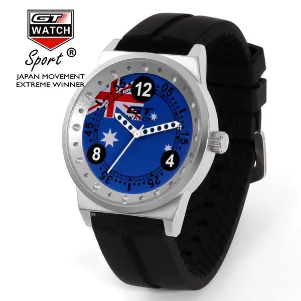 GT WATCH French Flag Montres GT Racing Sport Men's Military Wristwatch Unisex Fashion Women Casual Silicone Trend Watch