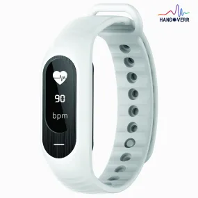 Hangoverr Power Beat Water Resistant Smart Fitness Activity Tracker (White and Black, H-B15P)