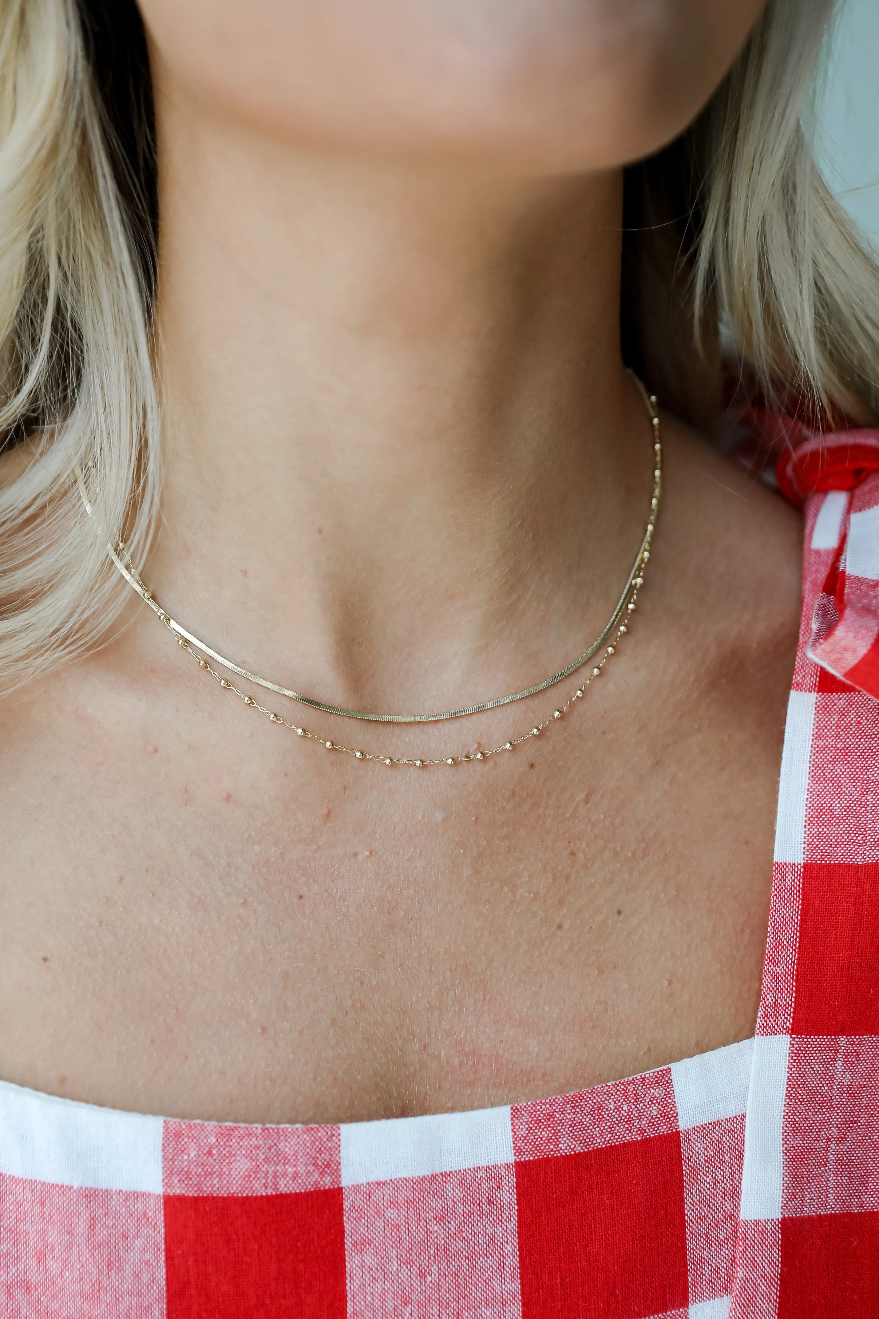 Hazel Gold Layered Chain Necklace