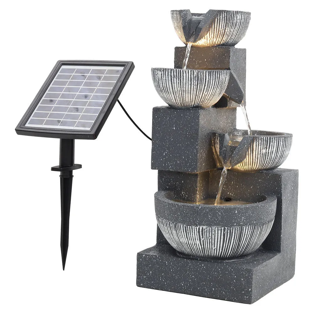 Height 47CM Outdoor Fountain Garden Decoration Solar Powered Water Feature