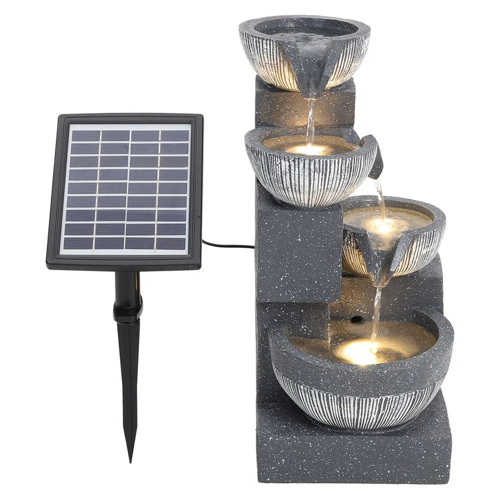 Height 47CM Outdoor Fountain Garden Decoration Solar Powered Water Feature