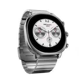 HiFuture AIX Amoled Stainless Steel Smartwatch (Titanium Silver)