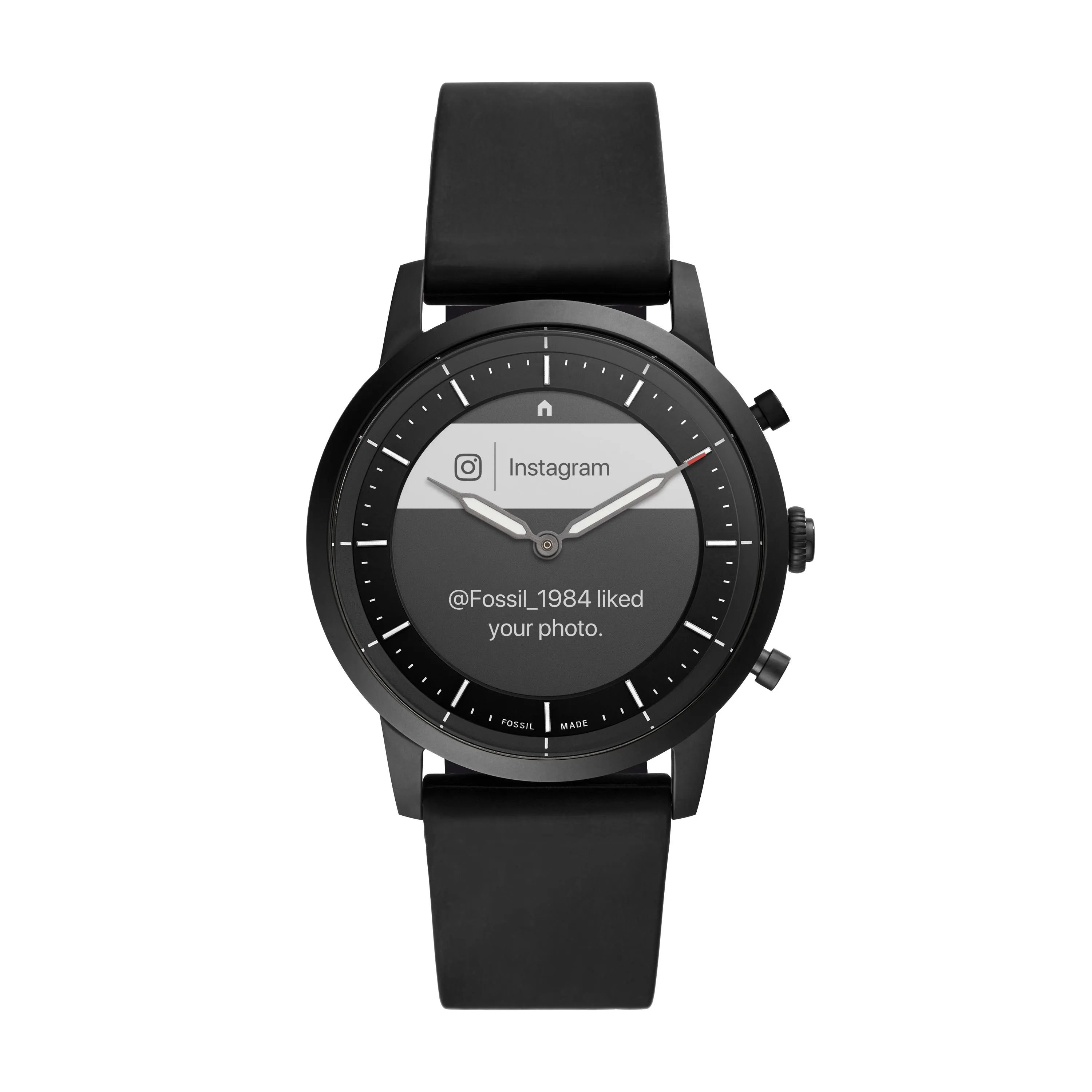 Hybrid Smartwatch HR  Collider Black Silicone