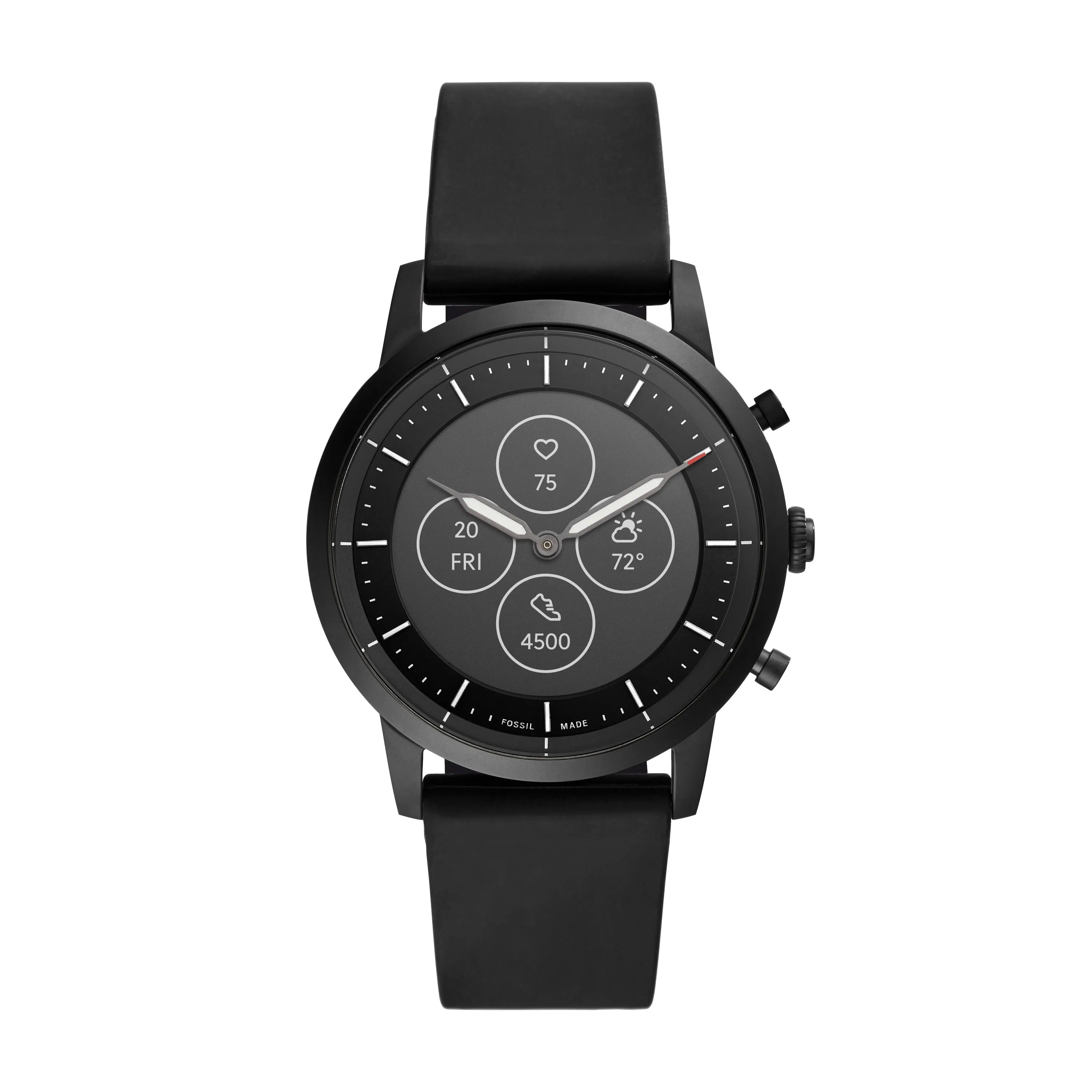 Hybrid Smartwatch HR  Collider Black Silicone