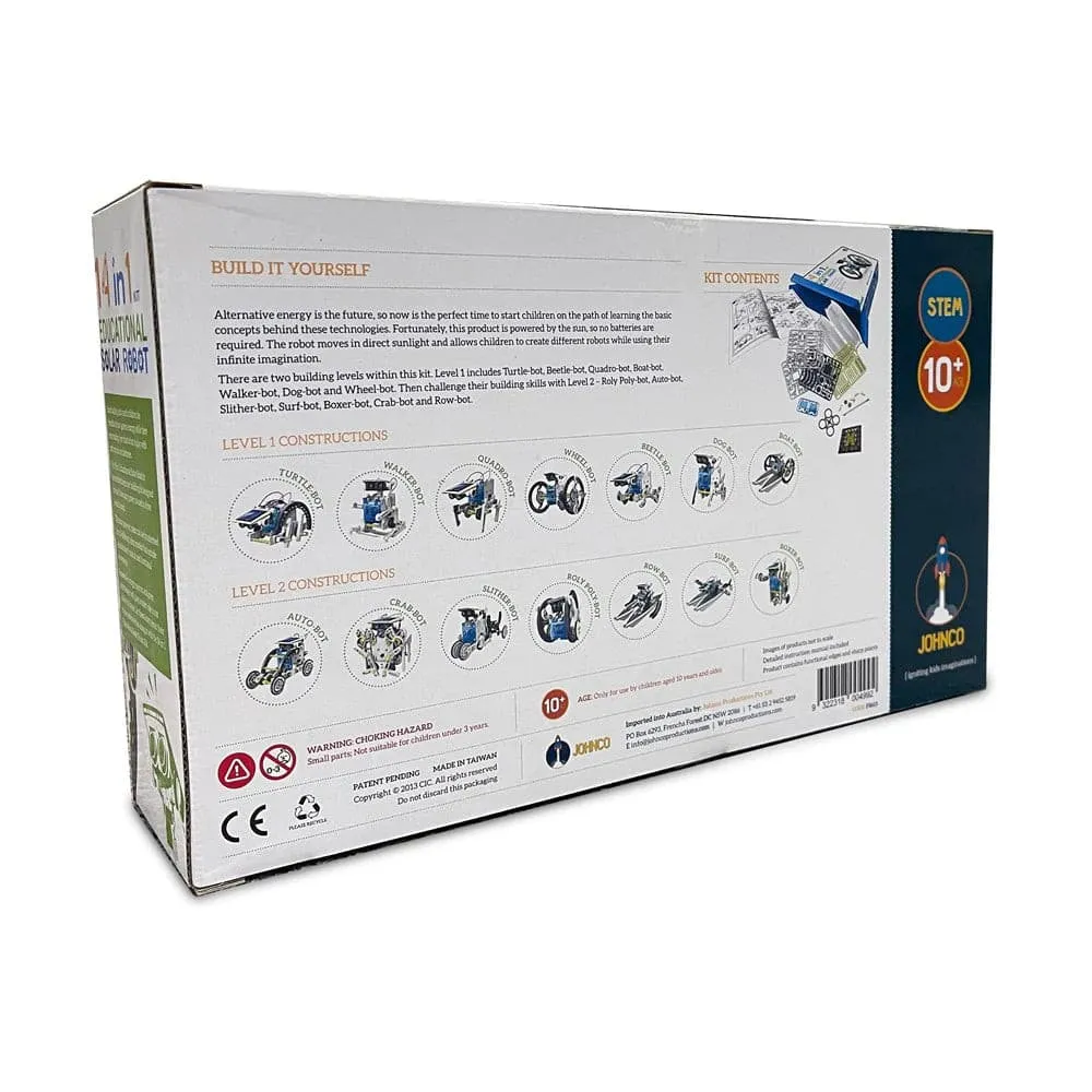 Johnco 14 in 1 Educational Solar Robot