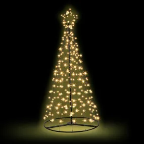 Jollys Christmas Tree 2.1M 264 LED Xmas Trees Solar Power Warm White