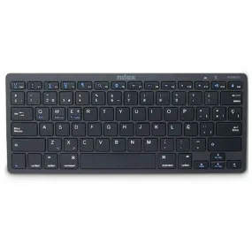 Keyboard Nilox NXKB01B Black Spanish Qwerty