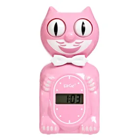 Kit-Cat Solar Digital Alarm Klock – Pink Satin