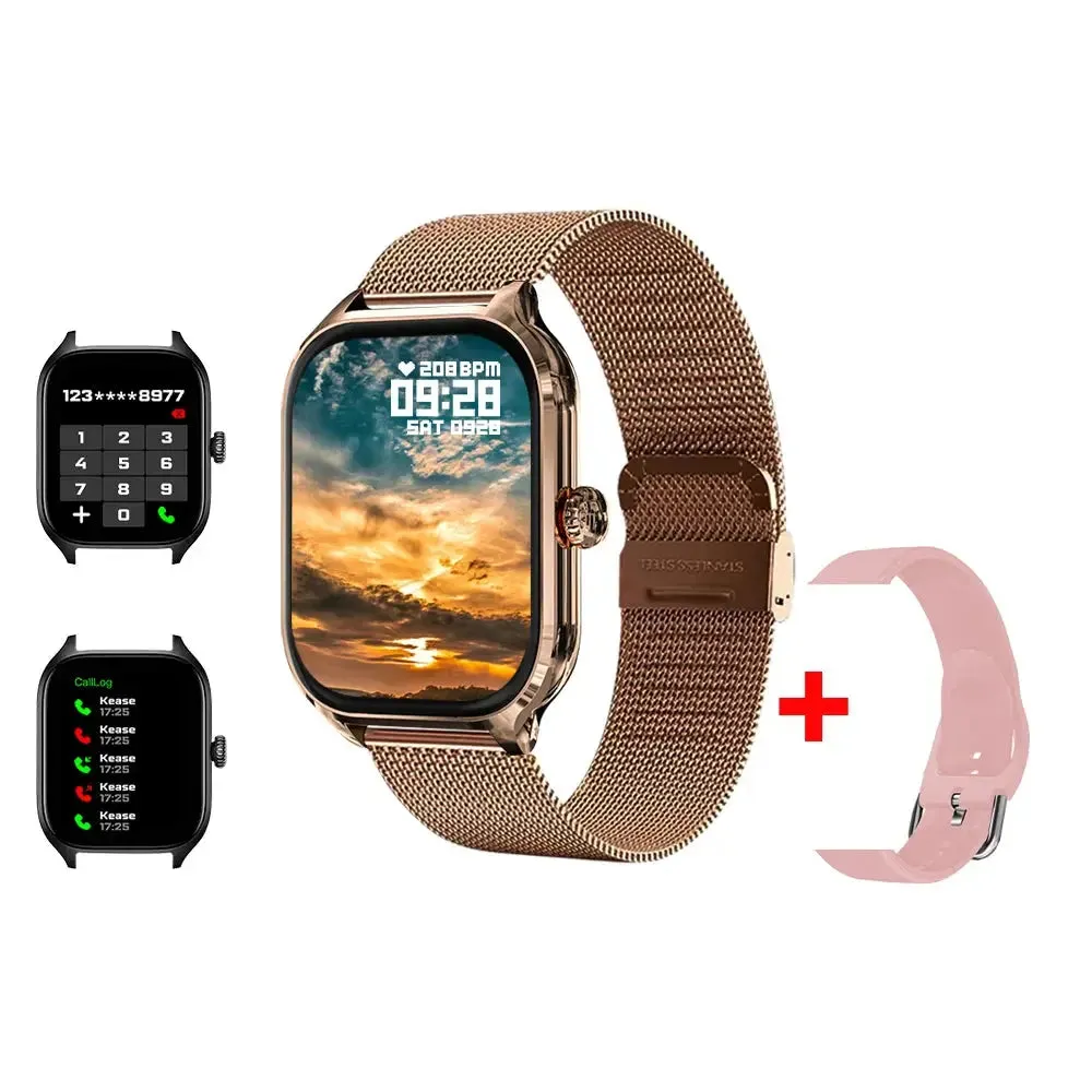 LAXASFIT New Smart Watch 2.01 inch HD Display Bluetooth Voice Call Heart Rate Monitor Multi Sport Mode Smartwatch Gift Men Women