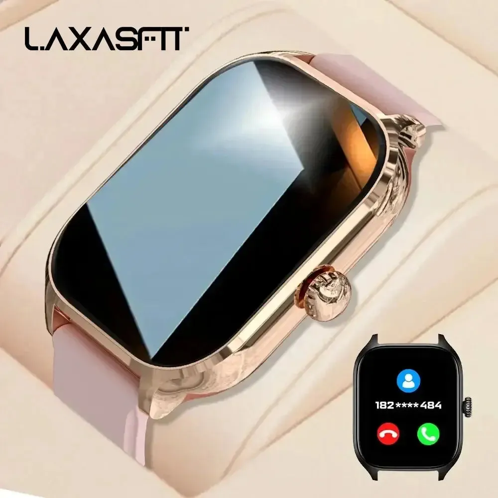 LAXASFIT New Smart Watch 2.01 inch HD Display Bluetooth Voice Call Heart Rate Monitor Multi Sport Mode Smartwatch Gift Men Women