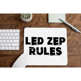 Led Zeppelin Mousepad - Led Zep Rules