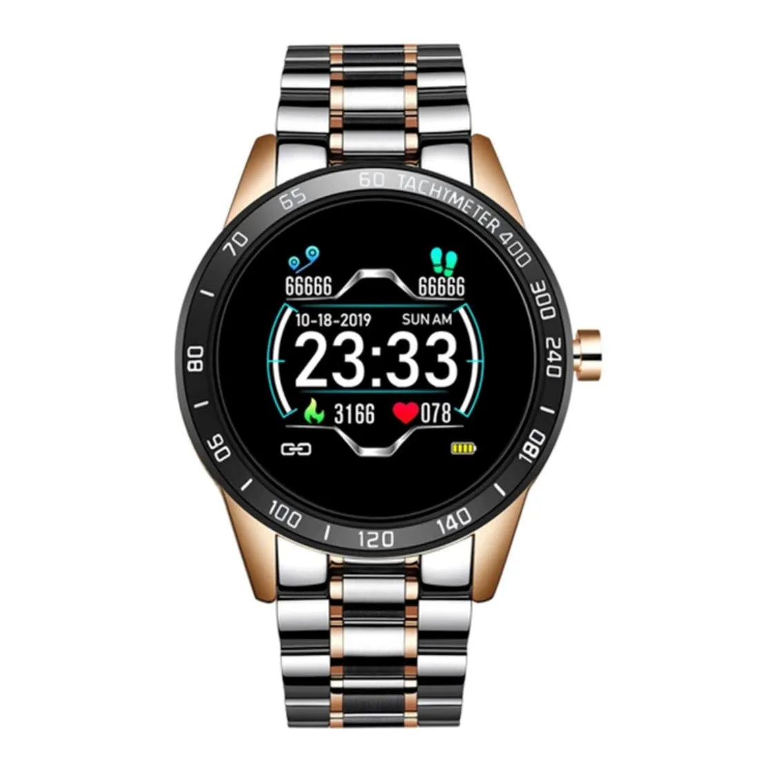 LIGE Smart Watch 122F Black and Gold