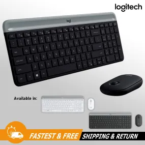 Logitech MK470 Slim Compact Ultra Quiet 2.4 GHz Wireless Keyboard & Mouse Combo