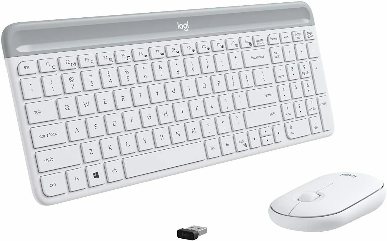 Logitech MK470 Slim Compact Ultra Quiet 2.4 GHz Wireless Keyboard & Mouse Combo