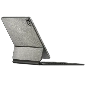 Magic Keyboard for iPad Pro 12.9" (2021) LUXURIA SILVER HONEYCOMB 3D TEXTURED Skin