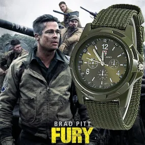 Mens Nylon Military Genius Army watch High Quality Quartz Movement