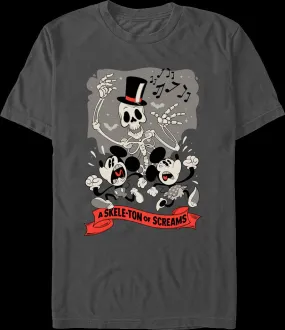 Mickey & Minnie Mouse A Skele-Ton Of Screams Disney T-Shirt