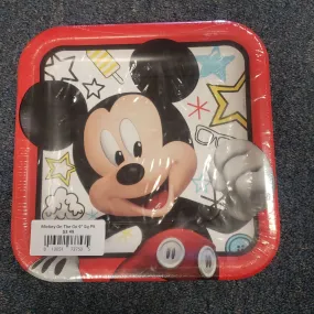 Mickey On The Go 9" Sq Plt