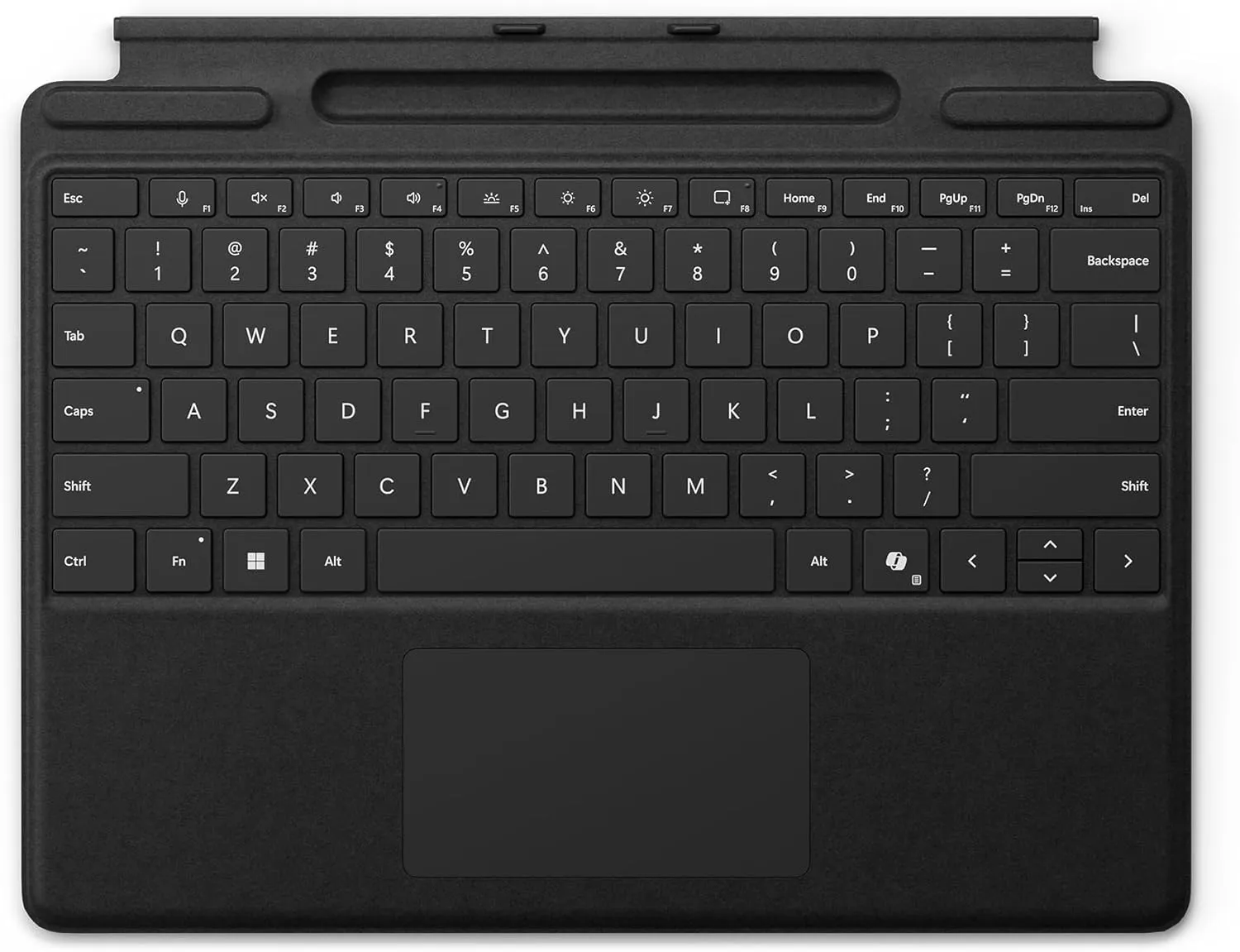 Microsoft Surface Pro Keyboard with Slim Pen Storage - Black, Compatible with Surface Pro 8, 9, and 11th Edition