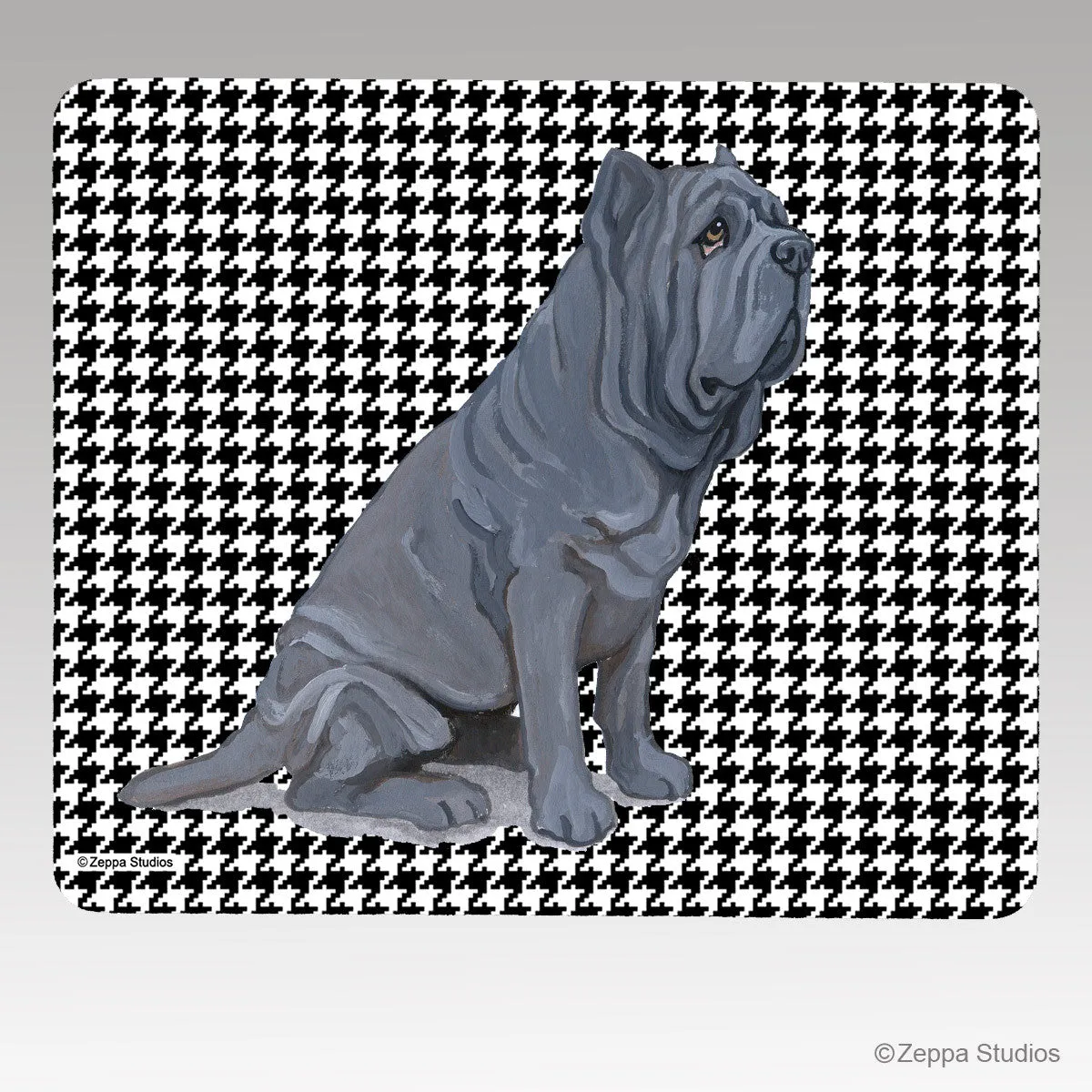 Neopolitan Mastiff Houndstooth Mouse Pad