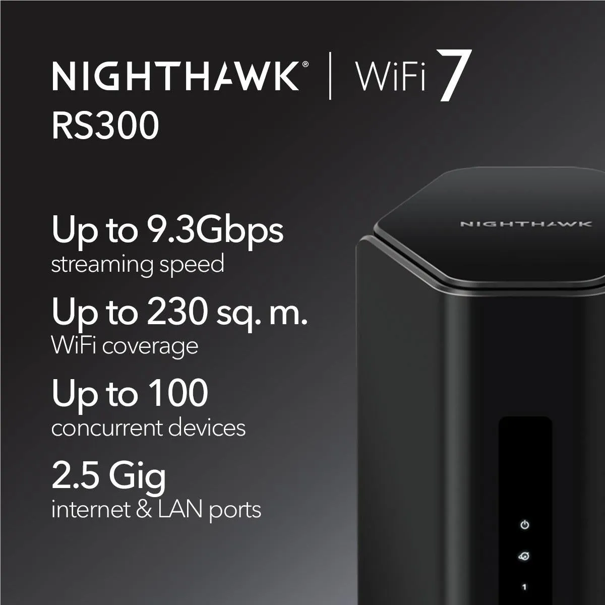 Netgear Nighthawk® WiFi 7 BE6500 Dual-Band WiFi 7 Router